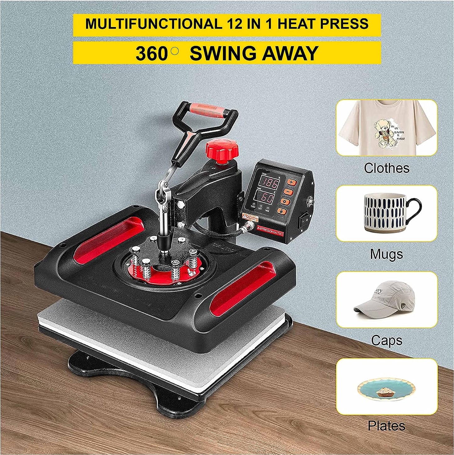 Impresomatic 12 in 1 Heat Press Machine